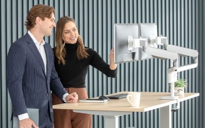 ¿Por qué debemos usar un brazo de monitor a la hora de trabajar?