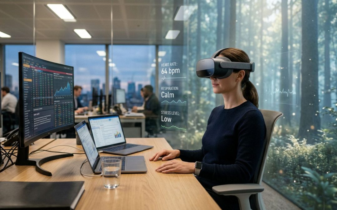 ¿Puede la realidad virtual ayudar a desconectar en entornos de alta presión?