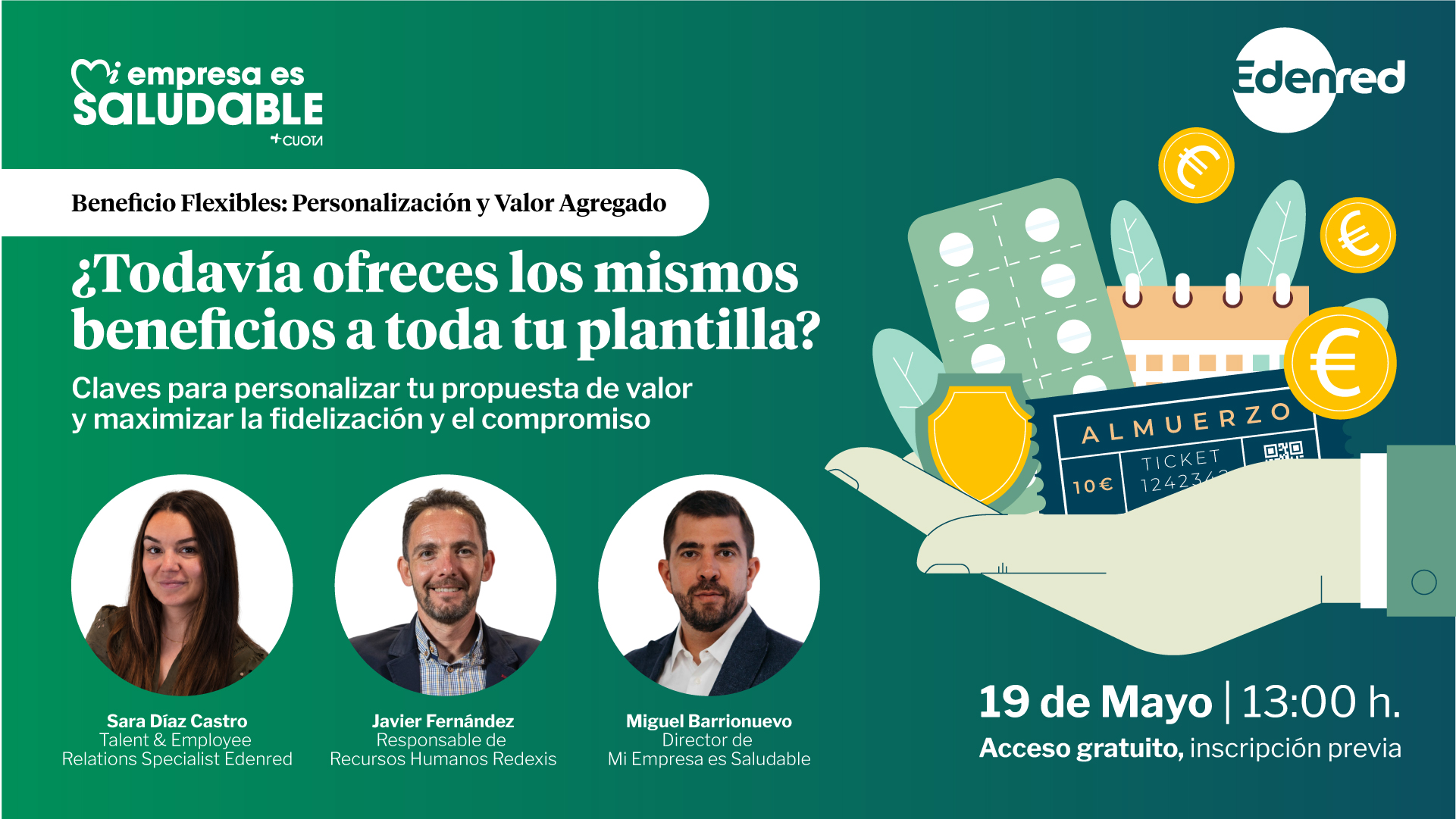 ¿Cobrar más sin pagar más? No es magia, son beneficios personalizados| Webinar gratuito 19 de mayo