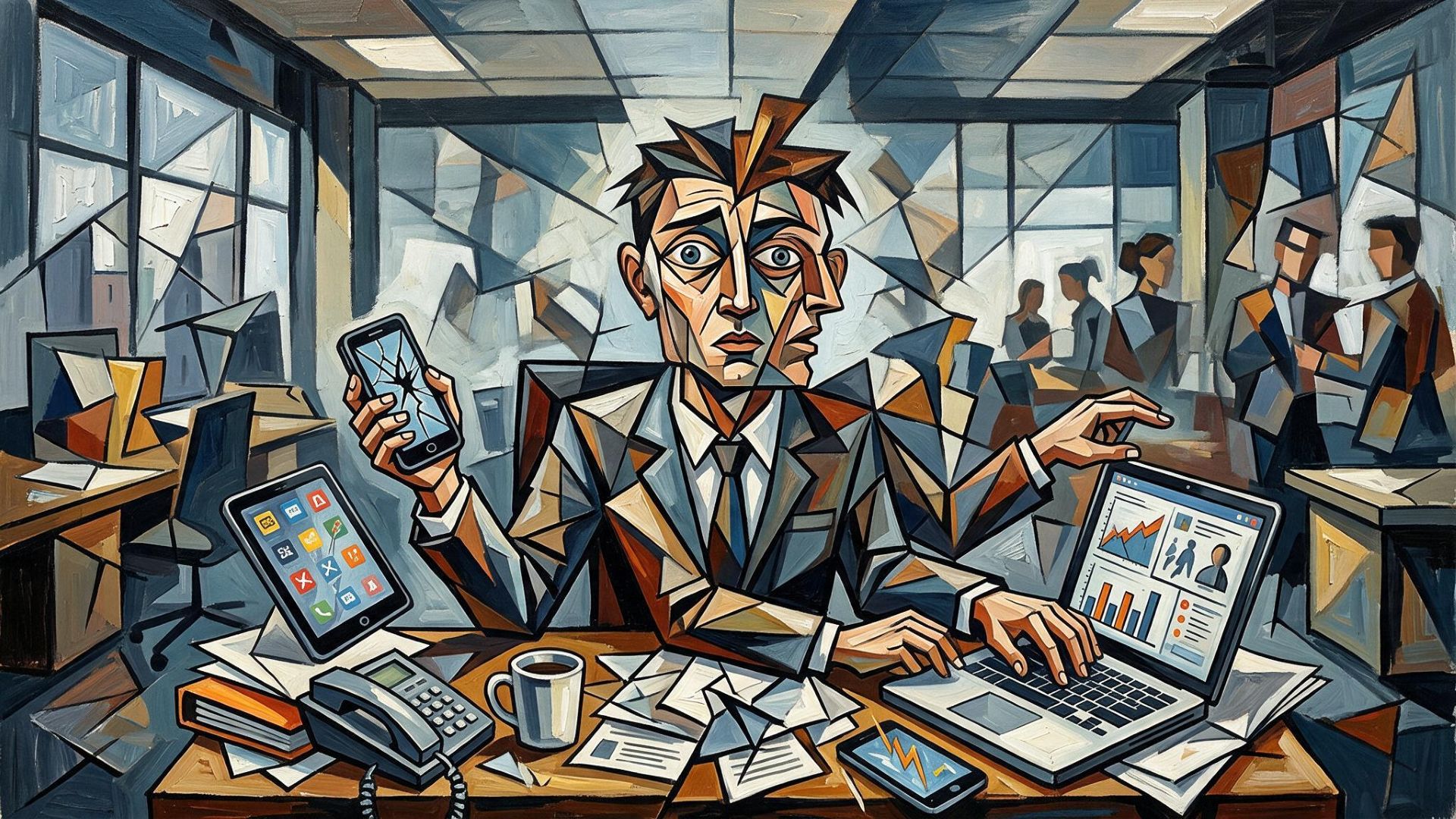El secuestro de la atención: productividad en la era de la mente fragmentada