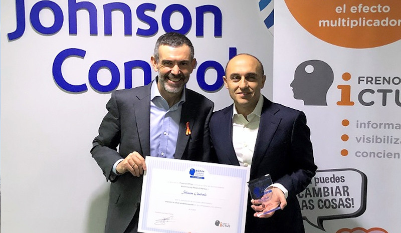 Johnson Controls, reconocido por la prevención del ictus en el entorno laboral